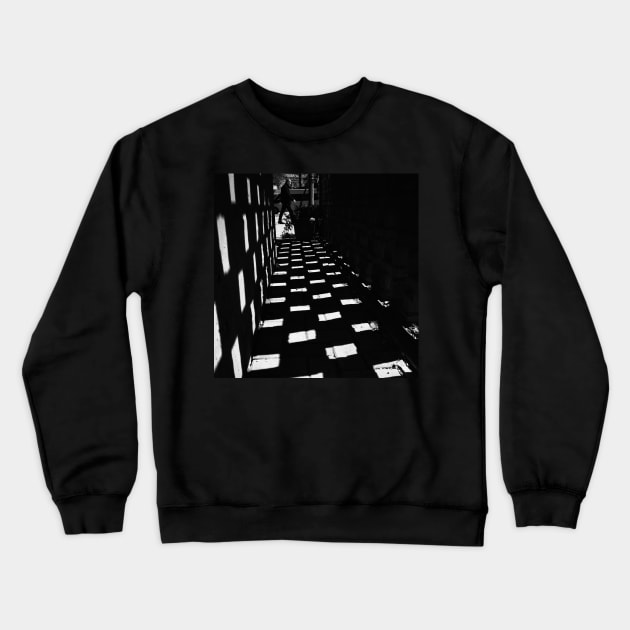 Black Alley Walking Street Photography Crewneck Sweatshirt by DarioNelaj